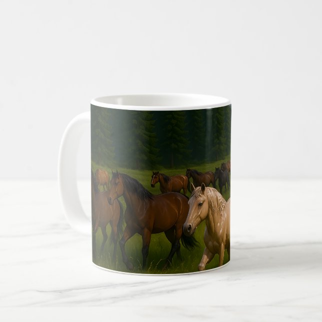 Taza De Café Wild Horse Forest (Anverso izquierdo)