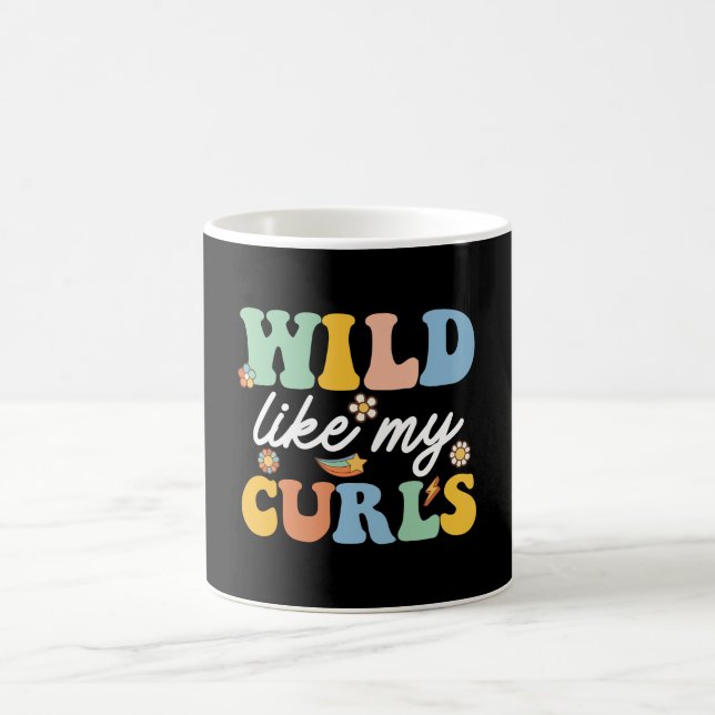 Taza De Café Wild Like My Curls Curly Haired Groovy (Centro)