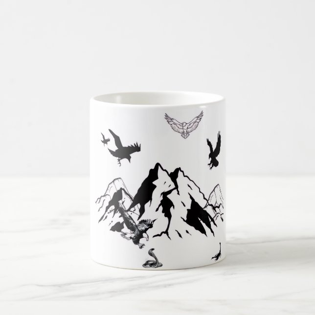 Taza De Café Wild Mountain Adventure Coffee Mug (Centro)