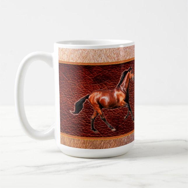 Taza De Café WILD NATURE - colección de diseño HORSE (Izquierda)