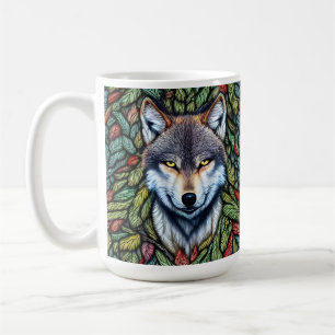 Taza De Café Wilderness Woodland Predator Wolf