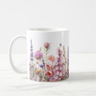 Taza De Café Wildflowers, Boho Cottagecore Style