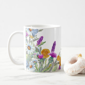 Taza De Café Wildflowers Floral, Botanical Garden, Colorful gif