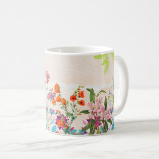 Taza De Café Wildflowers Floral, Botanical Garden, Colorful gif