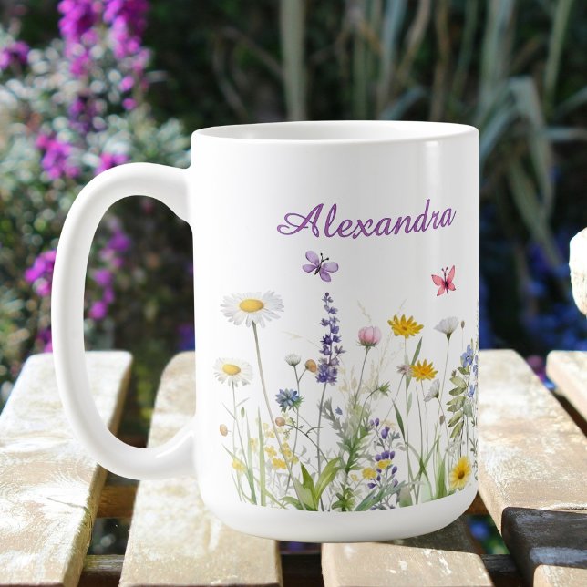 Taza De Café Wildflowers Name Mug (Subido por el creador)