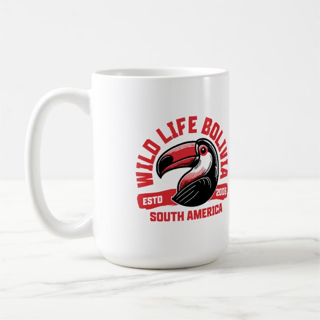 Taza De Café Wildlife Bolivia – Bunter Tukan Südamerika | Natur (Izquierda)