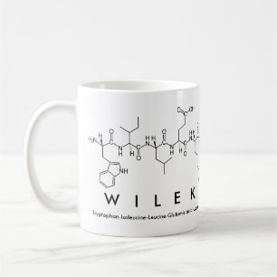Taza De Café Wilek peptide name mug