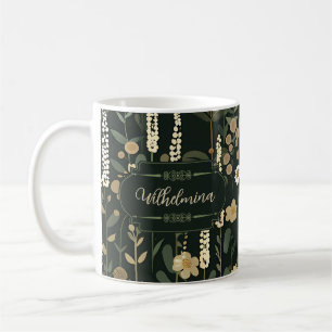 Taza De Café Wilhelmina Dark Daisy Floral