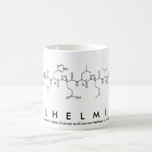 Taza De Café Wilhelmina peptide name mug