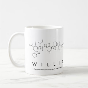 Taza De Café Willia peptide name mug