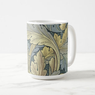 Taza De Café William Morris Acanthus deja el Art Nouveau floral