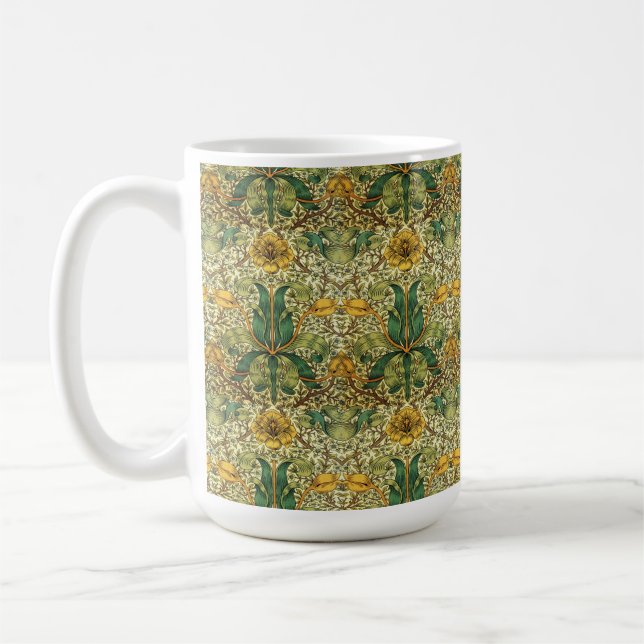 Taza De Café William Morris Artistic Floral (Izquierda)