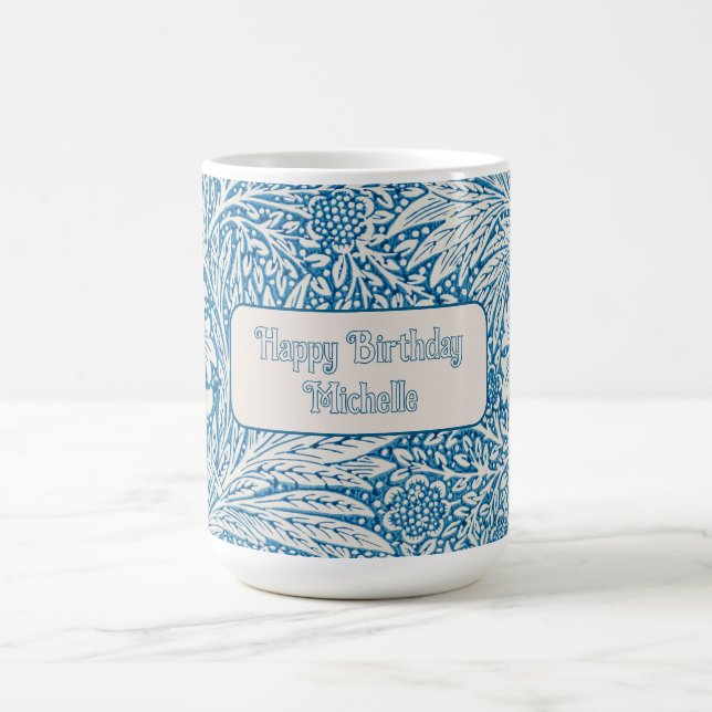 Taza De Café William Morris Blue Marigold (Centro)