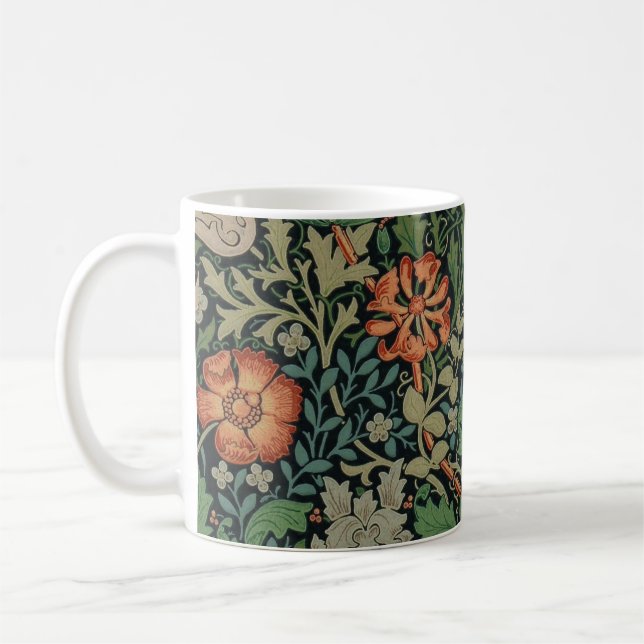 Taza De Café William Morris Compton Wallpaper Classic (Izquierda)