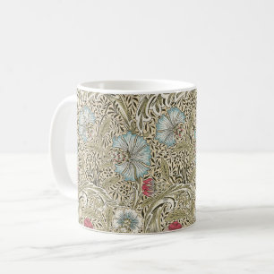 Taza De Café William Morris Corncockle Cream Blue and Rosa