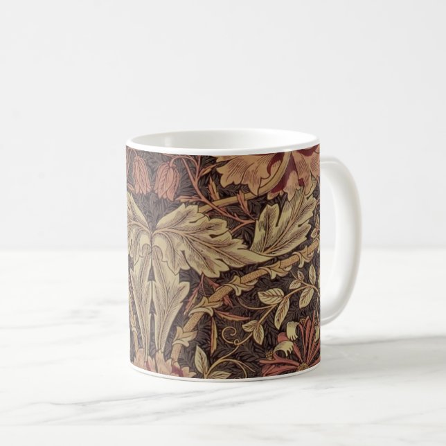 Taza De Café William Morris Honeysuckle Arte Inglés Clásico (Anverso derecho)