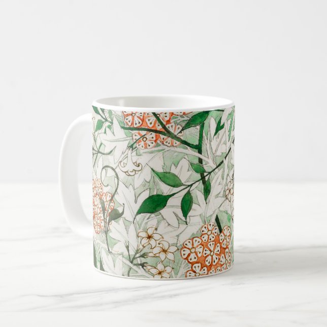Taza De Café William Morris Jasmine Garden Flower Classic (Anverso izquierdo)
