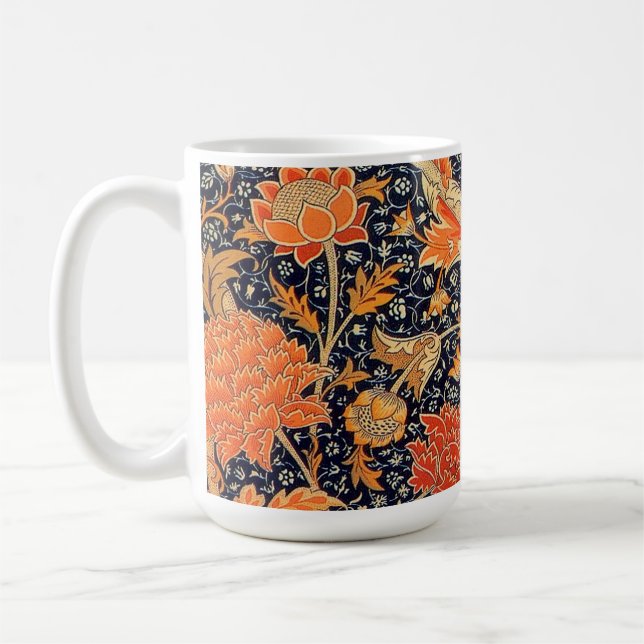 Taza De Café William Morris Naranja Cray (Izquierda)