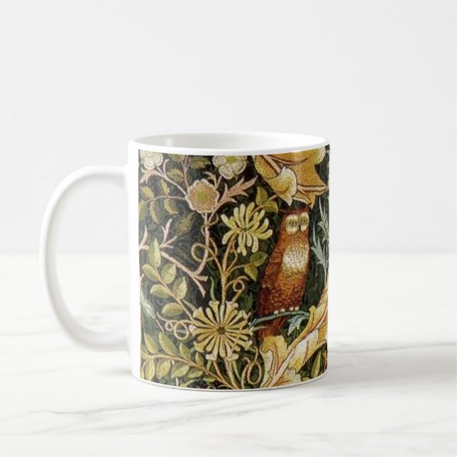 Taza De Café William Morris Owl an Acanthus (Izquierda)