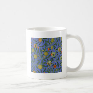 Taza De Café William Morris Papel de fondo azul granate