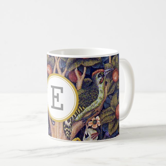 Taza De Café William Morris PERSONALIZADO INICIAL (Anverso derecho)