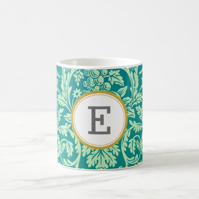Taza De Café William Morris PERSONALIZADO INICIAL (Centro)