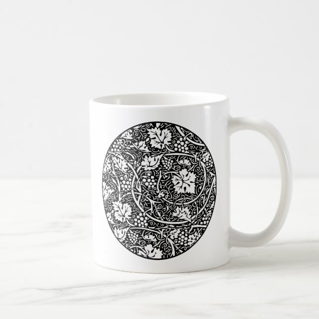 Taza De Café William Morris Vino blanco negro de uva (Derecha)