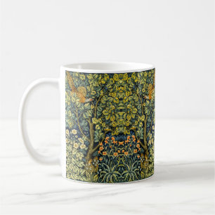 Taza De Café William Morris Vintage Faisán Ardilla Flor