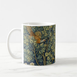 Taza De Café William Morris Vintage Faisán Ardilla Flor