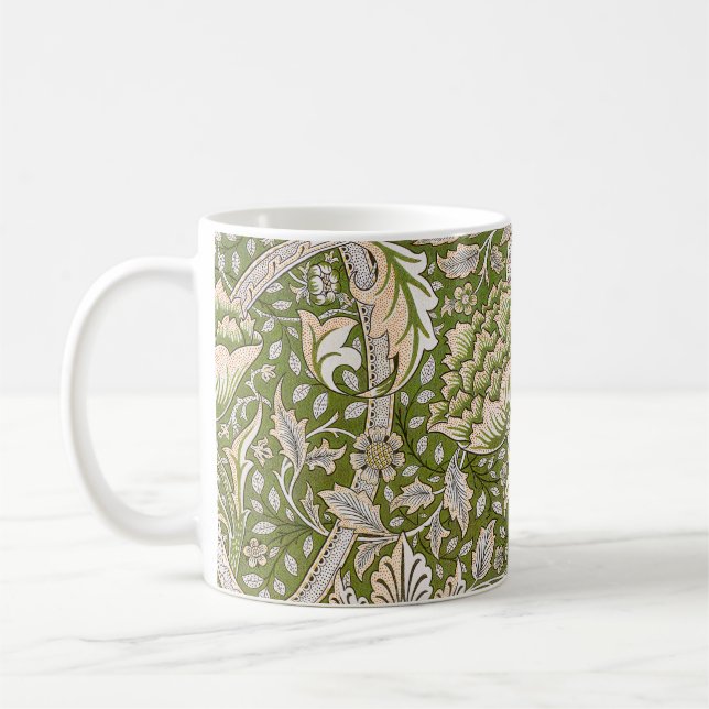Taza De Café William Morris Windrush Floral Pattern Classic (Izquierda)