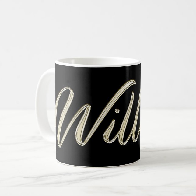 Taza De Café William Name whitegold Tasse Teetasse Kaffeetasse (Anverso izquierdo)
