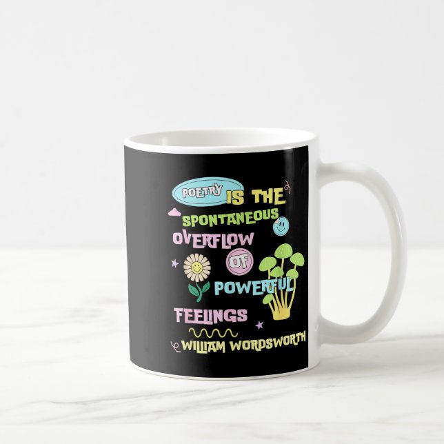 Taza De Café William Wordsworth Quote Etry Em Writing Writer Gi (Derecha)
