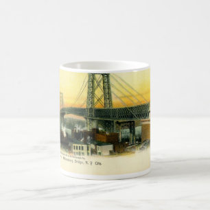 Taza De Café Williamsburg Bridge, New York City, vintage 1905