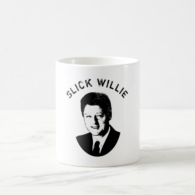 Taza De Café Willie pulido - Bill Clinton (Centro)