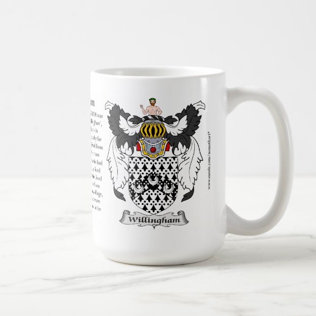 Taza De Café Willingham, el origen, el significado y el escudo (Derecha)