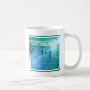 Taza de café Windsurfing del diseño