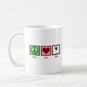 Taza De Café Wine de amor por la paz