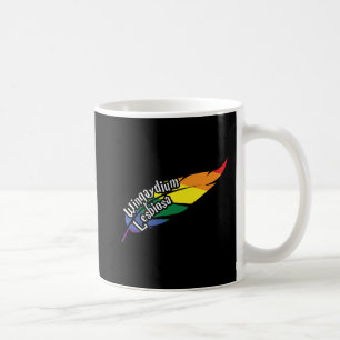 Taza De Café Wingaydium Lesbiosa - Funny LGBTQ+ Magic Pun