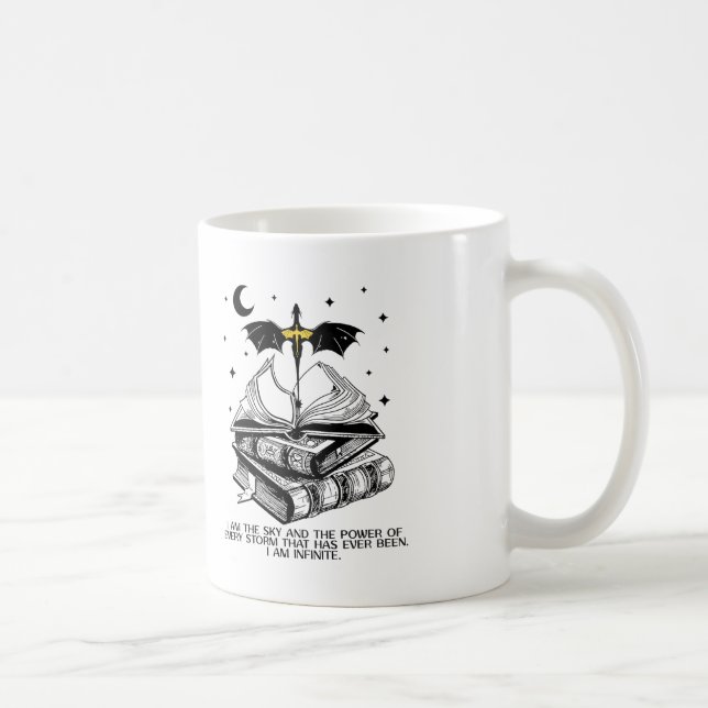 Taza De Café Wings Mug, Dragon War Bookish Mug (Derecha)