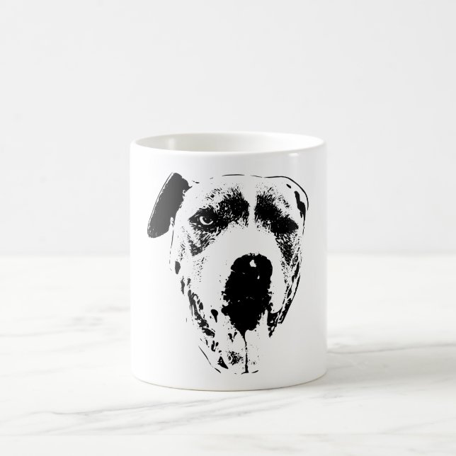 Taza De Café Winking Pitbull Mix, Ink Smile (Centro)