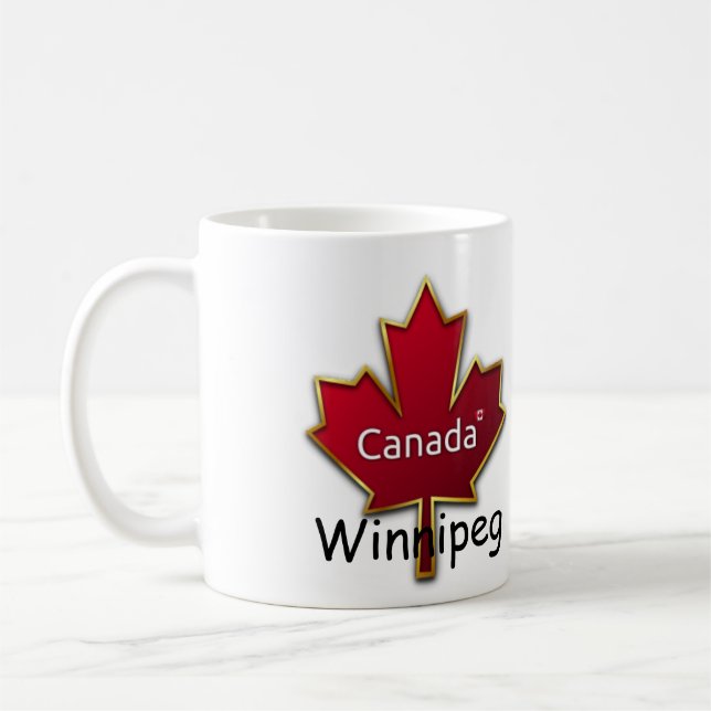 Taza De Café Winnipeg Canadá (Izquierda)