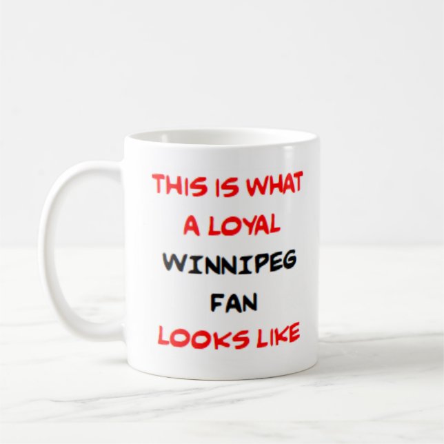 Taza De Café winnipeg fan, loyal (Izquierda)