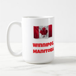Taza De Café Winnipeg Feliz Día de Canadá