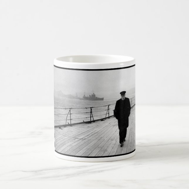 Taza De Café Winston Churchill en el mar (Centro)