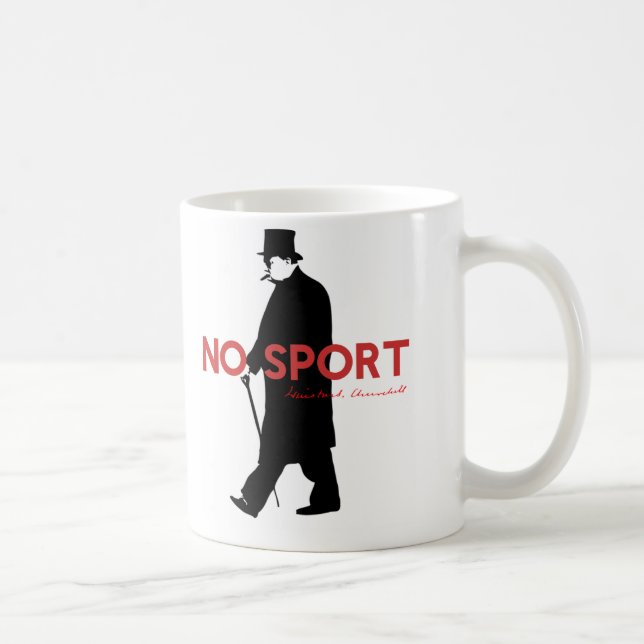 Taza De Café Winston Churchill, ningún deporte (Derecha)