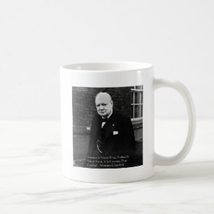 Taza De Café Winston Churchill: Regalos de "éxito nunca final"