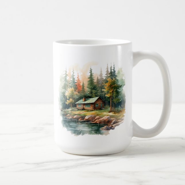 Taza De Café Winter Cabin Mug (Derecha)