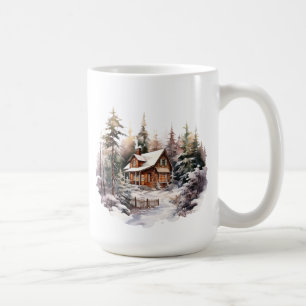Taza De Café Winter Cabin Mug