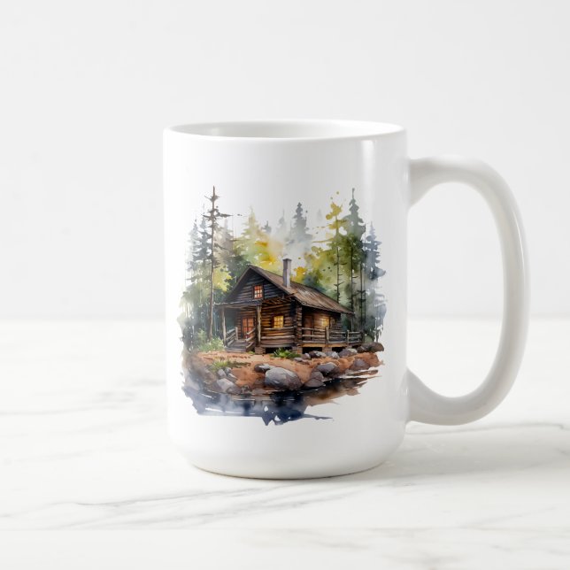 Taza De Café Winter Cabin Mug (Derecha)