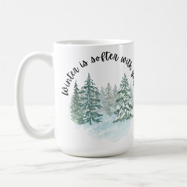 Taza De Café Winter Calm Mug — Cold Days by Magy Soulhart (Izquierda)